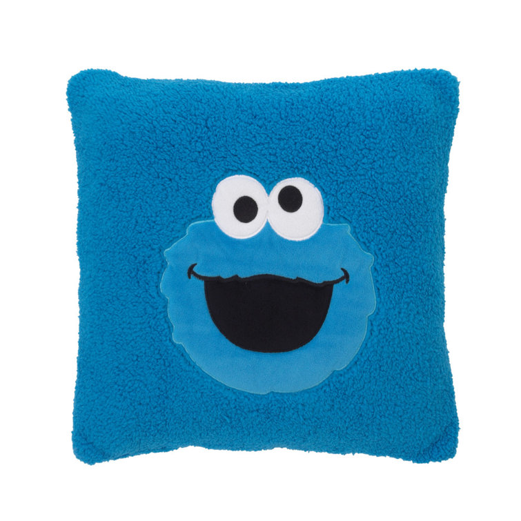 Sesame Street Cookie Monster SuperSoft Sherpa Toddler Throw Pillow & Reviews Wayfair